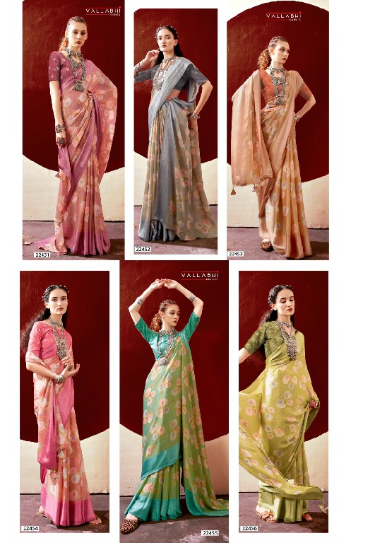 VALLABHI PRINTS VAAMSI VOL 5 BEAUTIFUL BRASSO SAREES