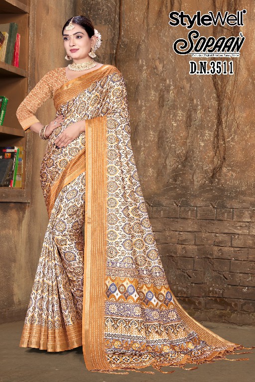 Stylewell Sopaan Wholesale Digital Print On Exclusive Sarees