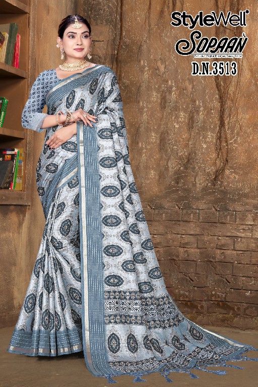 Stylewell Sopaan Wholesale Digital Print On Exclusive Sarees