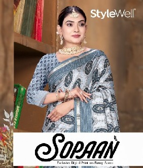 Stylewell Sopaan Wholesale Digital Print On Exclusive Sarees