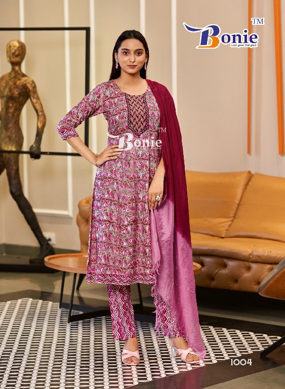 Bonie Tanvi Wholesale Anarkali Kurti Pant And Dupatta