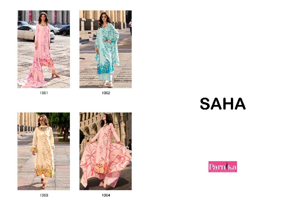 Parnika Saha Wholesale Digital Lawn Modal Silk Dress Material