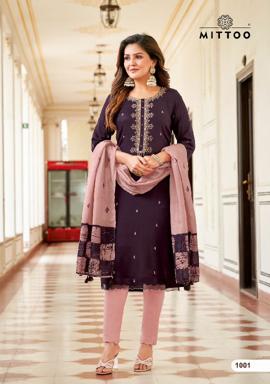Mittoo Apsara Wholesale Viscose Weaving Top With Pant And Dupatta