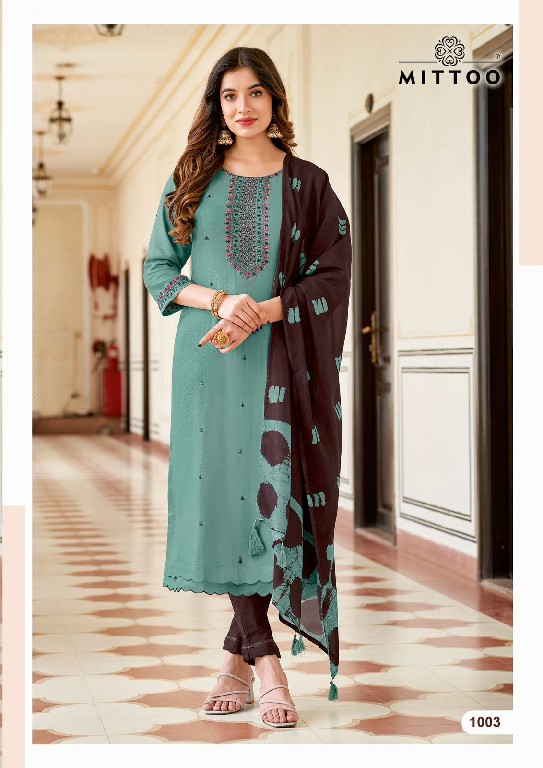 Mittoo Apsara Wholesale Viscose Weaving Top With Pant And Dupatta
