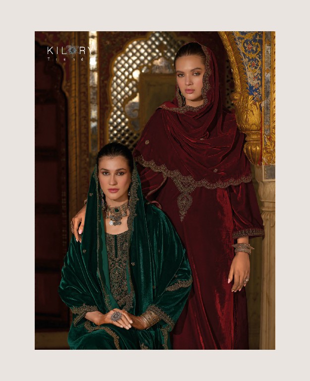 Kilory Noor E Jahan Wholesale Pure Premium Velvet With Coding Work Winter Suits