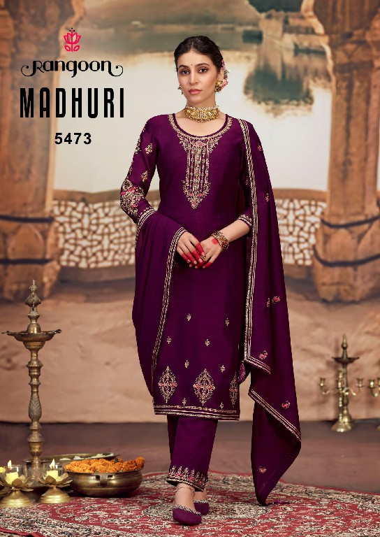 Rangoon Madhuri Wholesale Silk With Fancy Code Work Kurtis With Pant And Dupatta