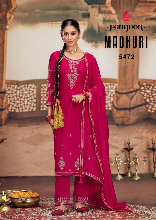 Rangoon Madhuri Wholesale Silk With Fancy Code Work Kurtis With Pant And Dupatta