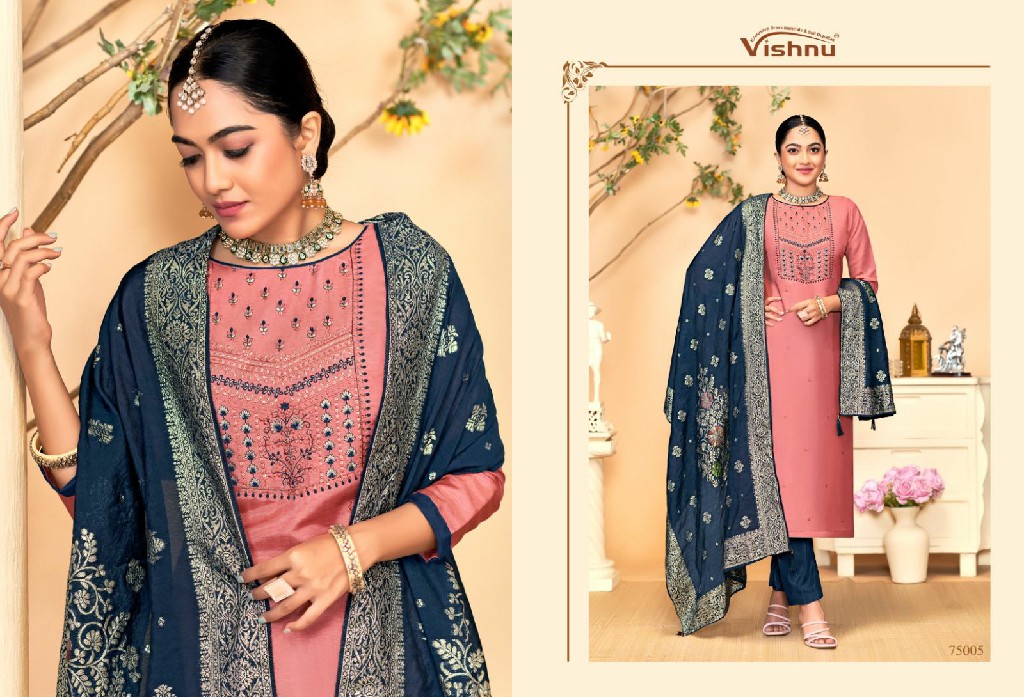 Vishnu Glorious Wholesale Simmer Fabrics Dress Material