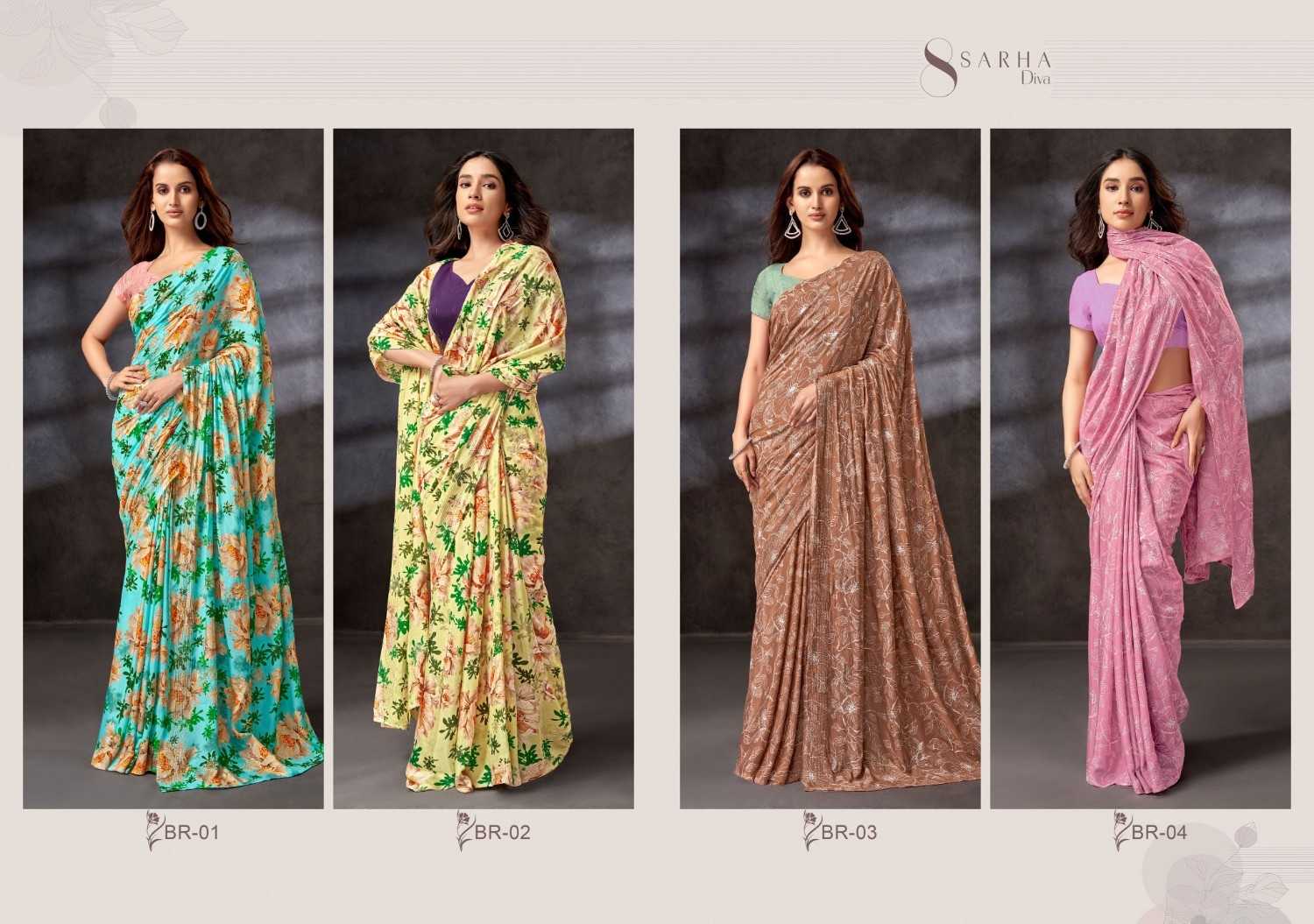 bageecha royale by sarha diva occasion wear viscose muslin best saree online