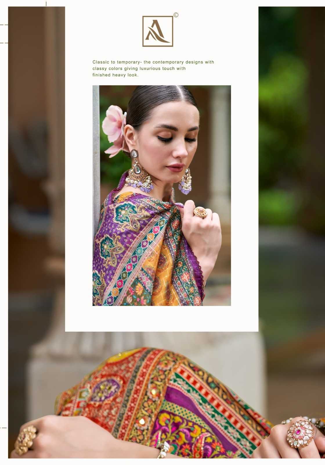 bellla vol 10 by alok suits pure muslin pakistani print suits