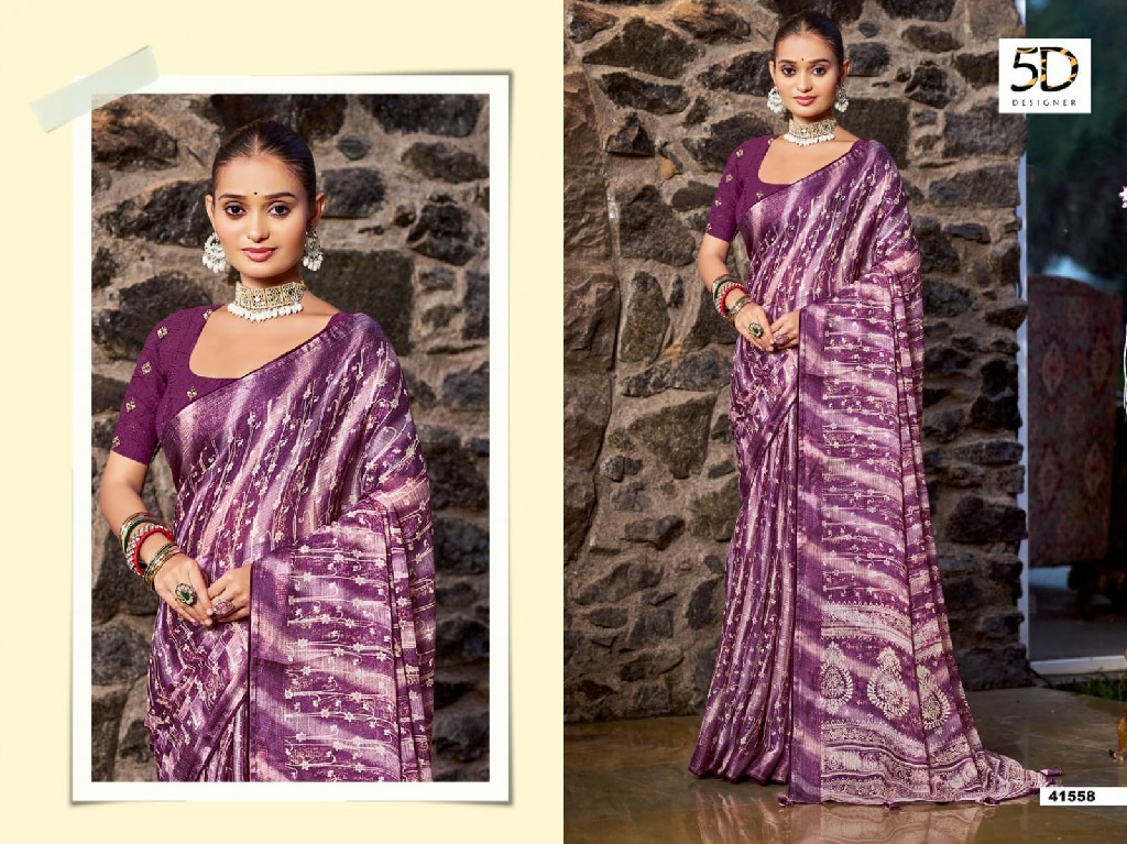 yamuna vol 17 by 5d designer beautiful moss chiffon saree collection