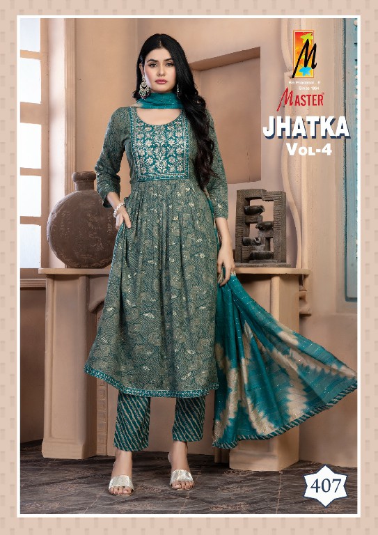 master jhatka vol 4 casual wear capsule print full stitch salwar kameez