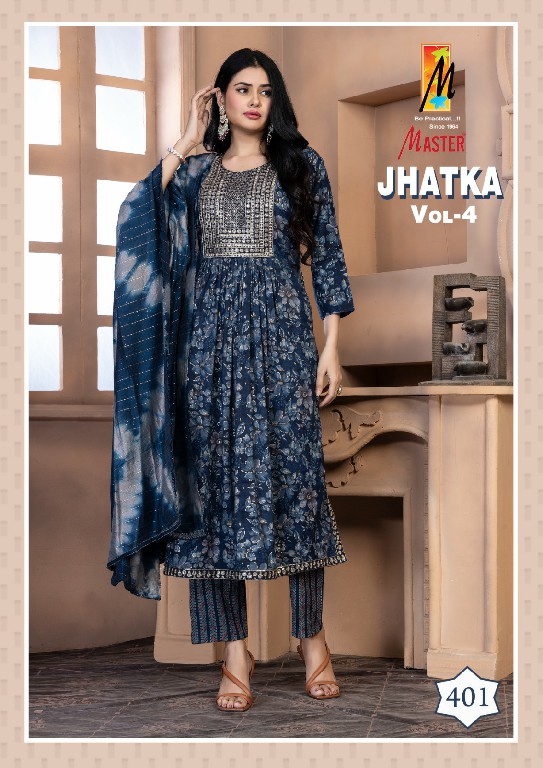 master jhatka vol 4 casual wear capsule print full stitch salwar kameez