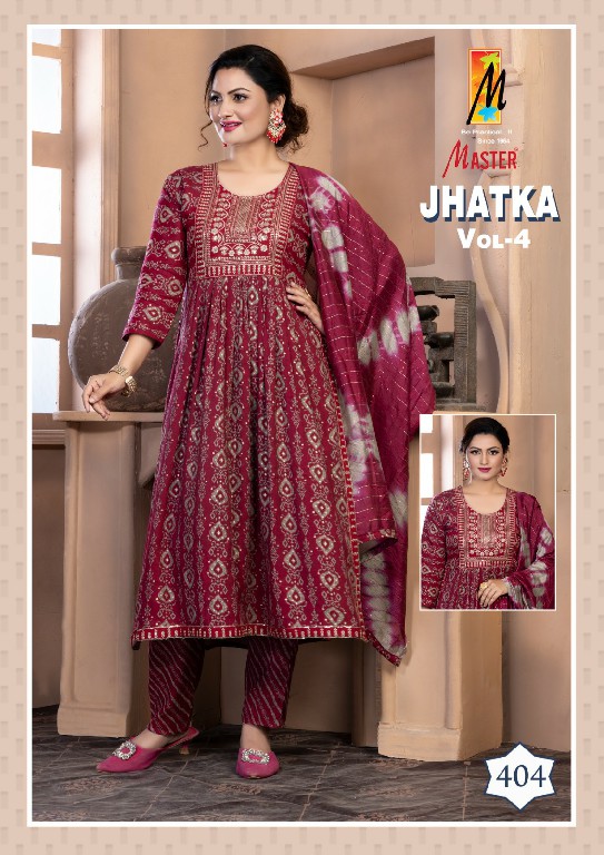 master jhatka vol 4 casual wear capsule print full stitch salwar kameez