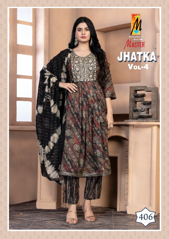 master jhatka vol 4 casual wear capsule print full stitch salwar kameez