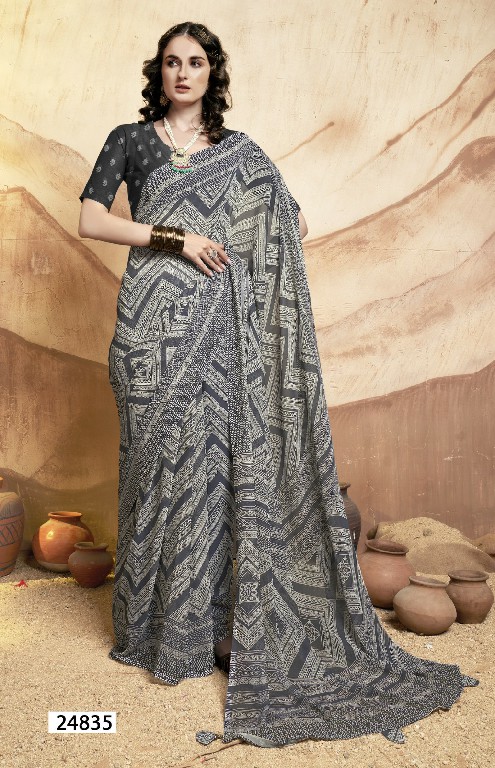 Vallabhi Guleri Vol-4 Wholesale Georgette Fabrics Ethnic Sarees