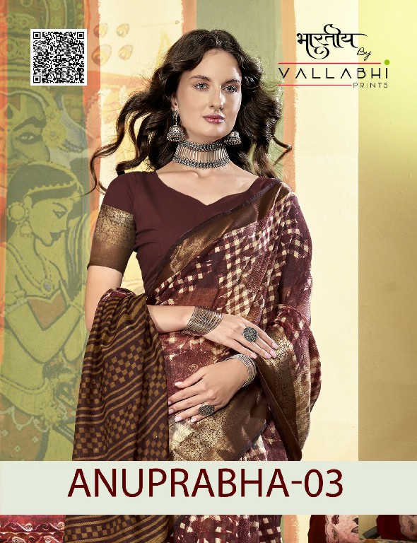 Vallabhi Anuprabha Vol-3 Wholesale Linen Fabrics Sarees