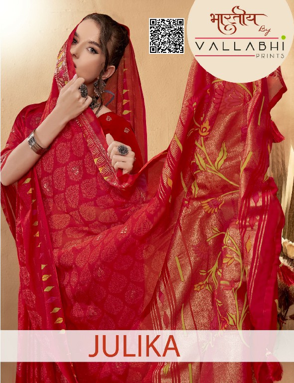 Vallabhi Julika Wholesale Brasso Fabrics Indian Sarees