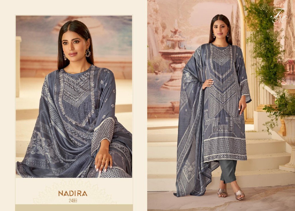 T And M Nadira Wholesale Gazi Silk Digital Print With Hand Work Suits