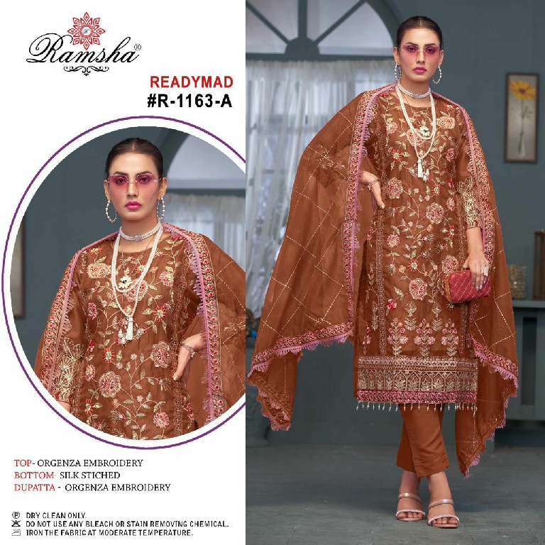 Ramsha R-1163 Wholesale Readymade Indian Pakistani Concept Suits