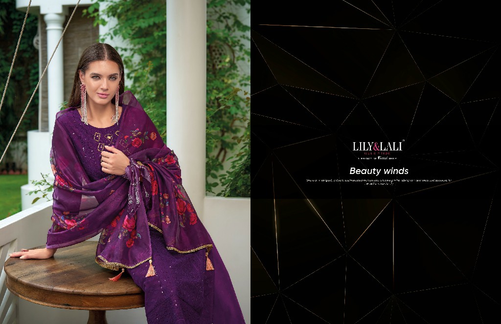 Lily And Lali Organza Chikan Kari Vol-3 Wholesale Schiffli And Hand Work Tops With Pant And Dupatta