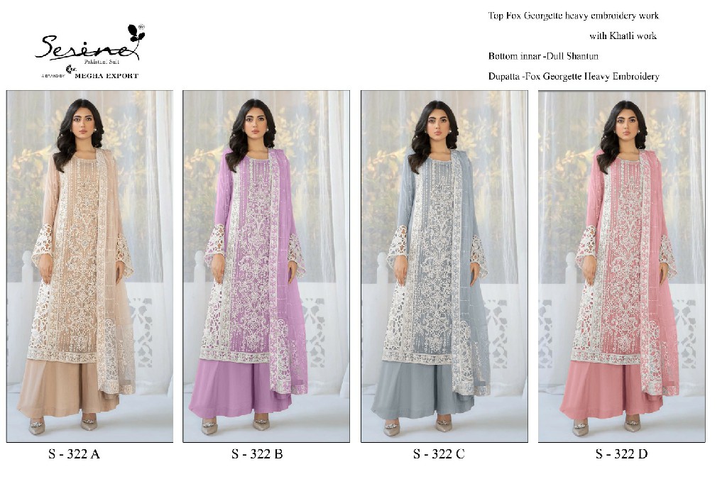 Serine S-322 Wholesale Indian Pakistani Style Salwar Suits