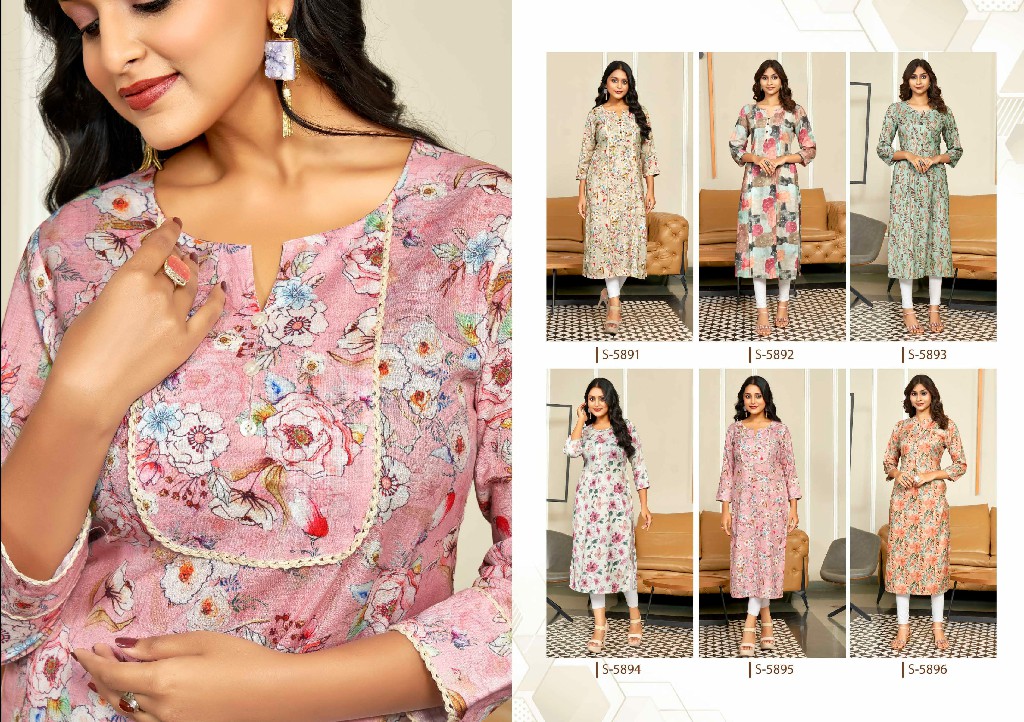 himanshi SBS by subhash sarees cotton digital print daily wear long kurti