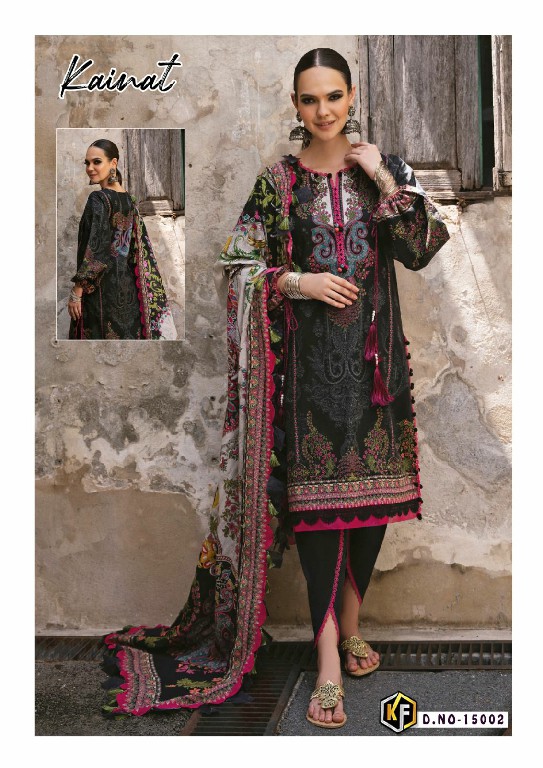 Keval Fab Kainat Vol-15 Luxury Lawn Collection Cotton Dress Material