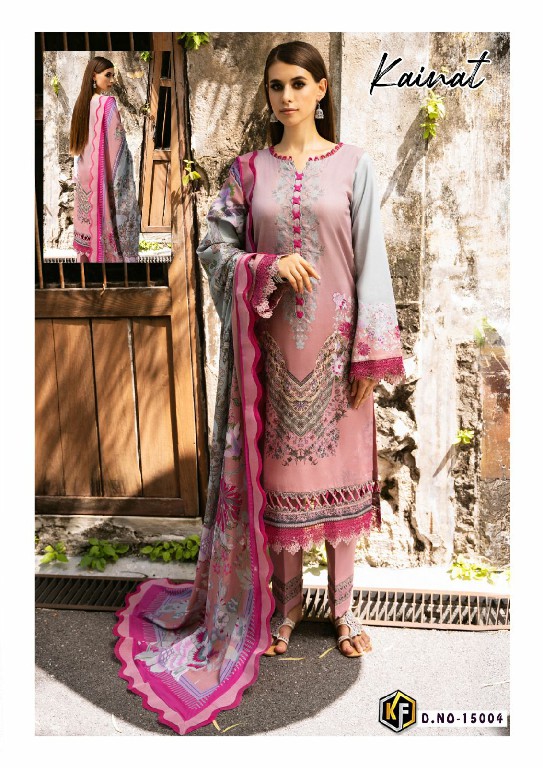 Keval Fab Kainat Vol-15 Luxury Lawn Collection Cotton Dress Material