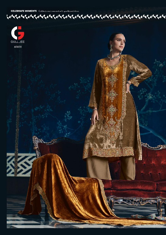 Gull Jee Shaheen Wholesale Viscose Velvet With Embroidery Winter Salwar Suits