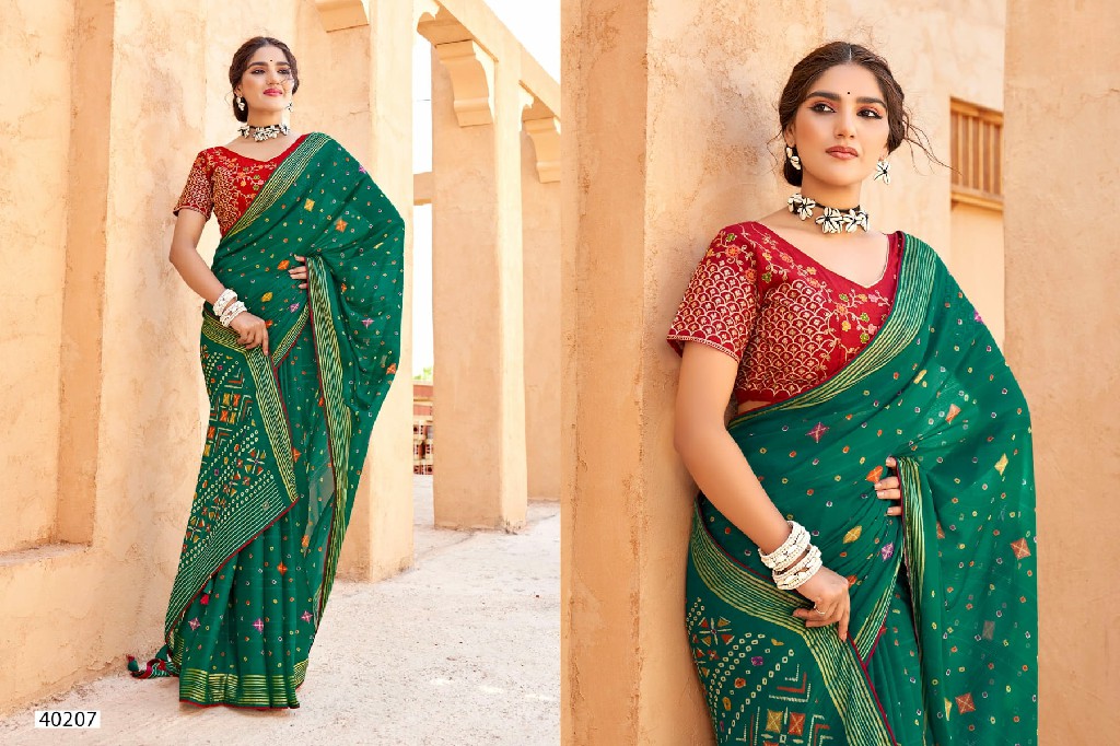 5d Designer Rangeeli Wholesale Indian Ethnic Sarees