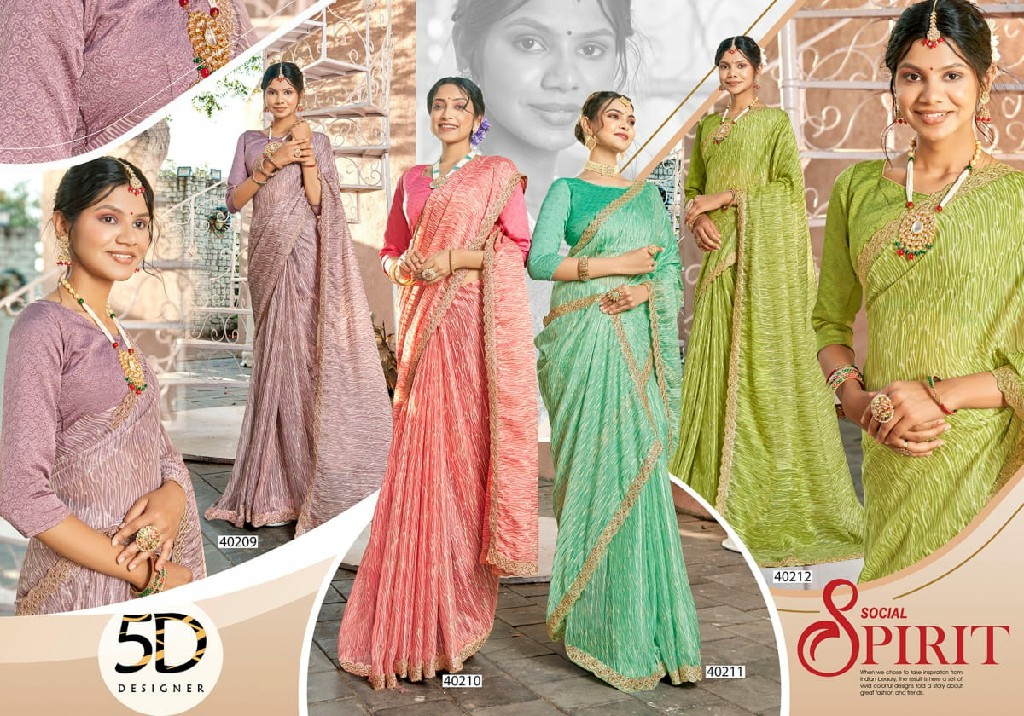 5d Designer Akshita Wholesale Indian Ethnic Sarees