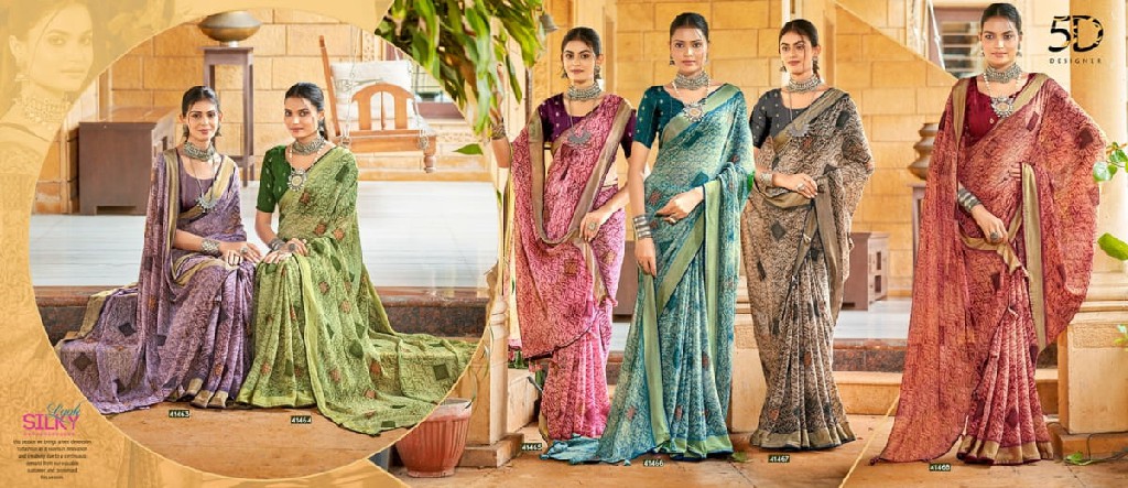 5d Designer Ella Wholesale Indian Ethnic Sarees