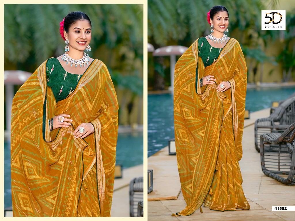 yamuna vol 20 by 5d designer beautiful moss chiffon saree collection