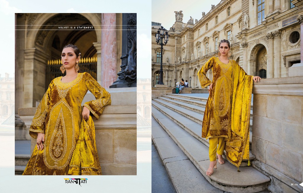 Rangati Erika Wholesale Viscose Plush Velvet Winter Collection