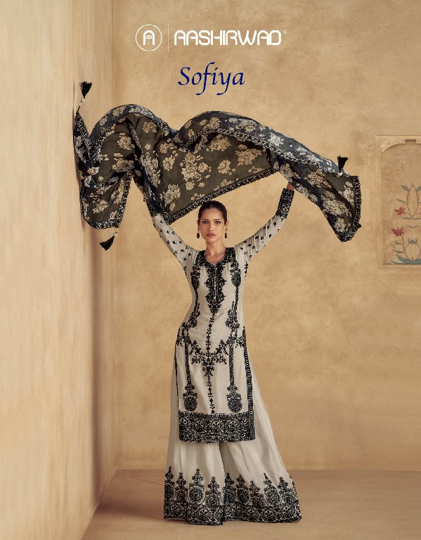 Aashirwad Sofiya Wholesale Premium Chinon Silk Free Size Stitched Suits