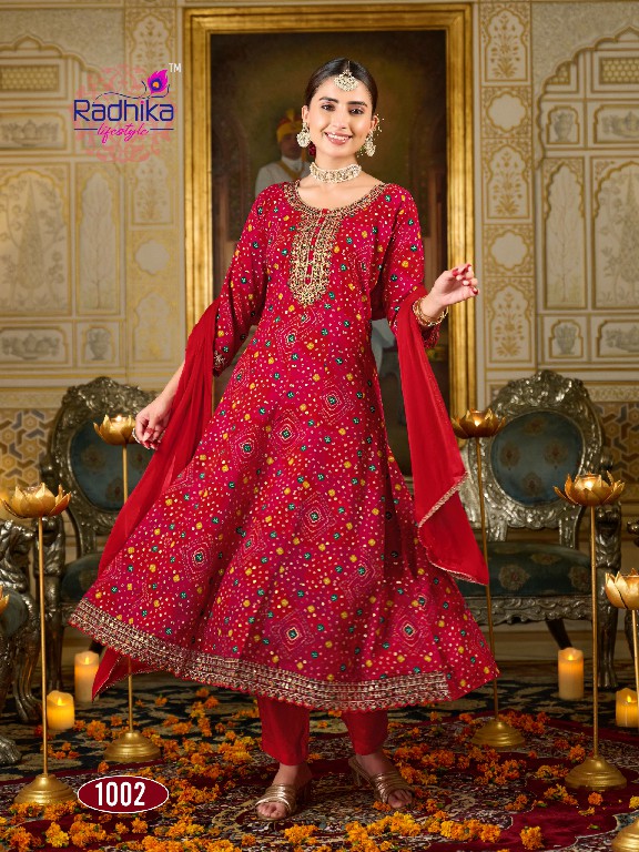 Radhika Lifestyle Prasang Vol-1 Wholesale Anarkali Gown With Pant And Dupatta