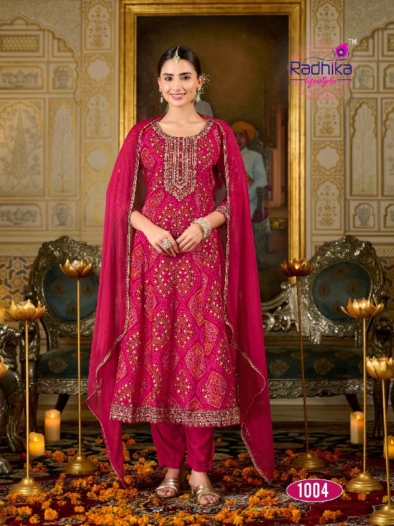 Radhika Lifestyle Prasang Vol-1 Wholesale Anarkali Gown With Pant And Dupatta