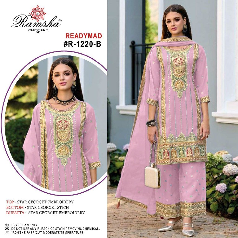 Ramsha R-1220 Wholesale Readymade Indian Pakistani Salwar Suits