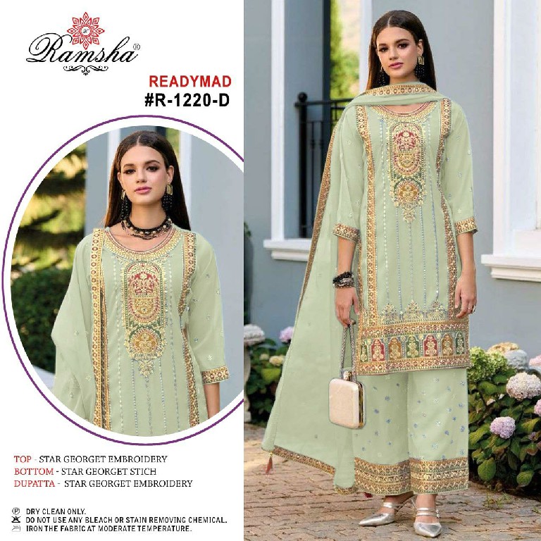 Ramsha R-1220 Wholesale Readymade Indian Pakistani Salwar Suits