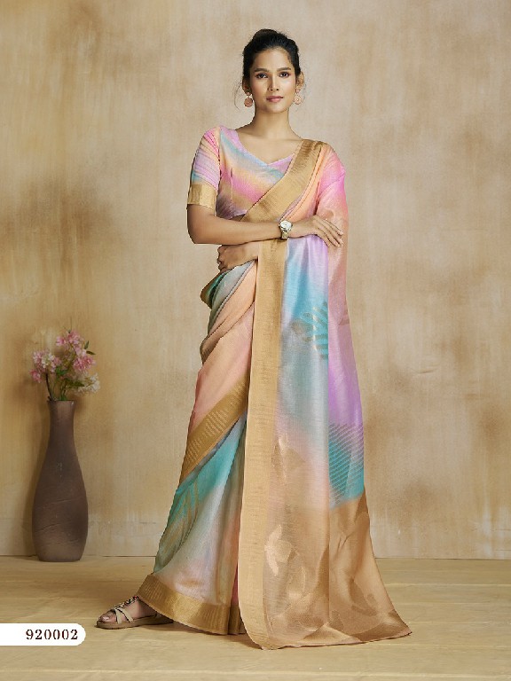 Rajpath Watermelon Wholesale Fancy Fabric With Digital Print Indian Sarees