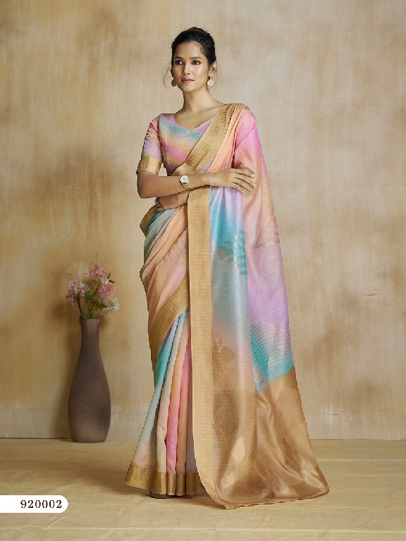 Rajpath Watermelon Wholesale Fancy Fabric With Digital Print Indian Sarees
