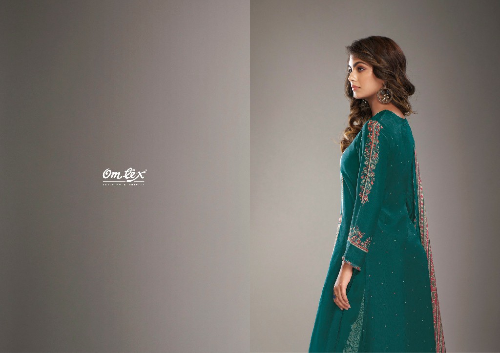 Omtex Melody Wholesale Habutai Silk With Handwork Salwar Suits