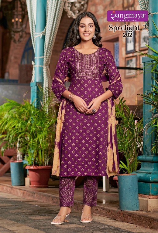 Rangmaya Spotlight Vol-2 Wholesale Kurti With Pant And Dupatta