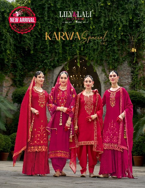 Lily And Lali Karwa Special Vol-2 Wholesale Karwa Chouth Special Readymade Suits