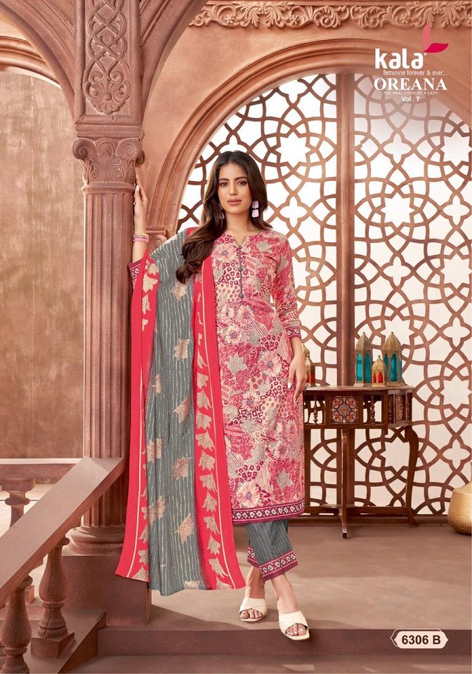 Tarika Creation Kala Oreana Vol-7 Wholesale Cotton Dupatta Dress Material