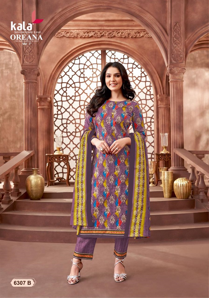 Tarika Creation Kala Oreana Vol-7 Wholesale Cotton Dupatta Dress Material