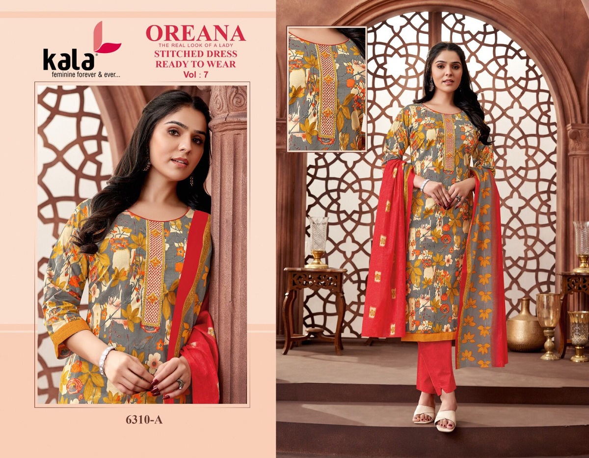 Tarika Kala Oreana Vol-7 Wholesale Readymade Cotton Dress