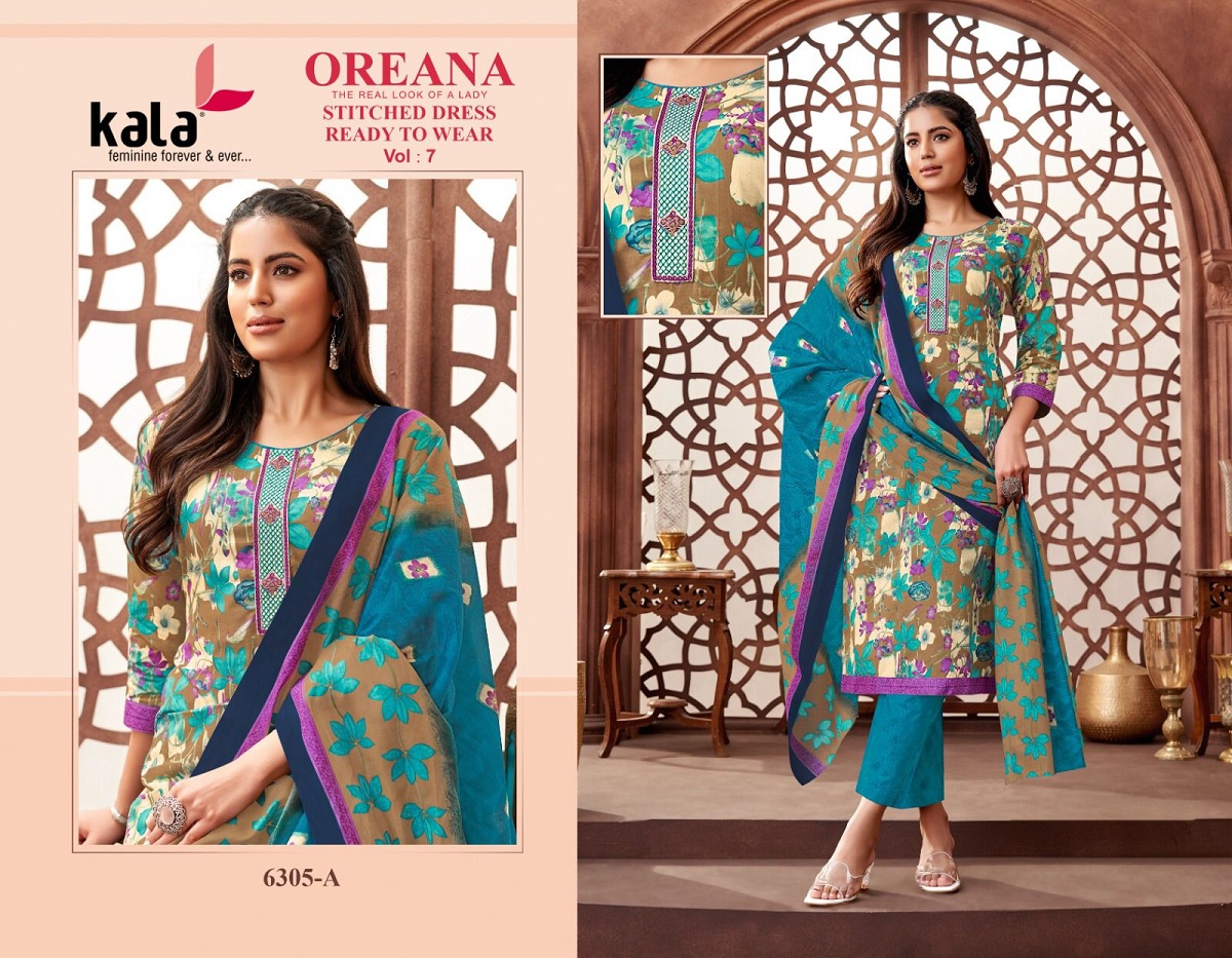 Tarika Kala Oreana Vol-7 Wholesale Readymade Cotton Dress