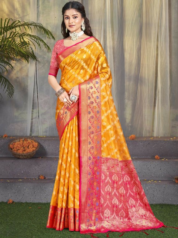 bunawat akshya Cotton silk wedding festival wear cotton silk saree collection